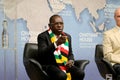 Sibusiso Busi Moyo, ZimbabweÃ¢â¬â¢s foreign minister, gives a talk on his countryÃ¢â¬â¢s foreign policy